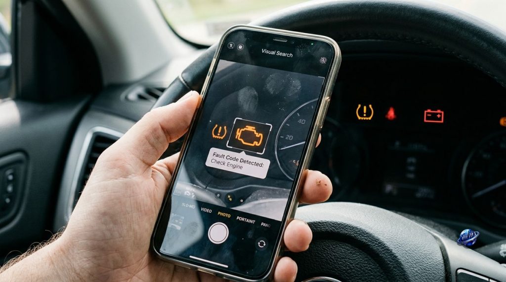 How Do I Use Search Live to Identify the Signs Showing on My Car Dashboard?